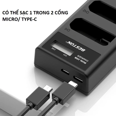 Pin EN-EL14 1.500mAh và Sạc Beston cho Nikon D3.100‑D5.600, P7.000 – Giá chỉ 173.145₫