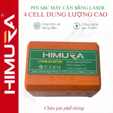 Pin gài 4 cell máy cân bằng laser 5/12 tia dung lượng cao - Giá ưu đãi 90.000₫ Pin gài 4 cell máy cân bằng laser 5/12 tia dung lượng cao - Giá ưu đãi 90.000₫