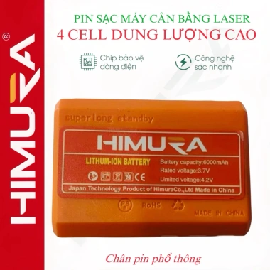 Pin gài 4 cell máy cân bằng laser 5/12 tia dung lượng cao - Giá ưu đãi 90.000₫