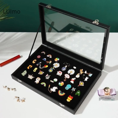 Pin Huy Ốp Lưng, Hộp Bảo Quản Suốt Chống Bụi - Hiển Thị Sưu Tập Trang Sức SBS