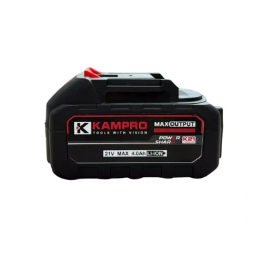 Pin Kampro 10 cell 21V đèn báo, chân M21 - Dùng cho máy khoan, bắn bulong, giá ưu đãi