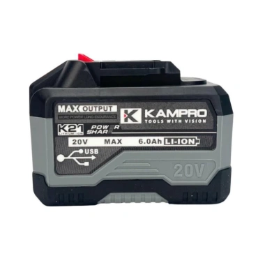 Pin KAMPRO ULTRA 15Cell 6.0Ah 4 Mosfet Mạch To Chống Ngắt USB Đèn LED ABS - 450k