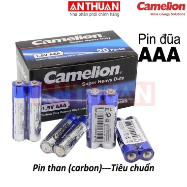 Pin Khô AA/AAA Camelion Cao Cấp - An toàn, bền mạnh, pin tiểu đũa carbon R6P R03P mới 100% - Giá 9.000đ 3 Pin Khô AA/AAA Camelion Cao Cấp - An toàn, bền mạnh, pin tiểu đũa carbon R6P R03P mới 100% - Giá 9.000đ 3