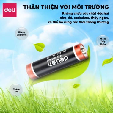 Pin Kiềm Alkaline Deli Megactive AA & AAA - Vỉ 2/4 Viên, Nguồn Mạnh, Giá Ưu Đãi 32.000 VND 3 Pin Kiềm Alkaline Deli Megactive AA & AAA - Vỉ 2/4 Viên, Nguồn Mạnh, Giá Ưu Đãi 32.000 VND 3