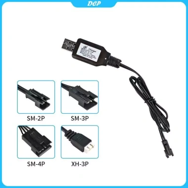 Pin Li-ion 7.4V (3.7Vx2) DCP sạc USB SM-2P/3P/4P XH-3P/4P cho RC xe thuyền - 31.600₫ 5