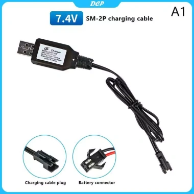 Pin Li-ion 7.4V (3.7Vx2) DCP sạc USB SM-2P/3P/4P XH-3P/4P cho RC xe thuyền - 31.600₫ 6