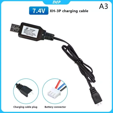 Pin Li-ion 7.4V (3.7Vx2) DCP sạc USB SM-2P/3P/4P XH-3P/4P cho RC xe thuyền - 31.600₫ 7
