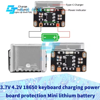 Pin lithium 18.650 3.7V-4.2V cho bàn phím sạc, bảo vệ Mini, 1-5 chiếc, giá 23.577đ