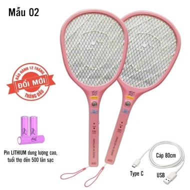 Pin Lithium dung lượng cao siêu bền, bảo hành 12 tháng - Vợt muỗi cao cấp 79k