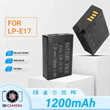 Pin LP-E17 dung lượng cao cho Canon EOS M3 M5 M6 750D 760D 800D - Không sạc ZlN