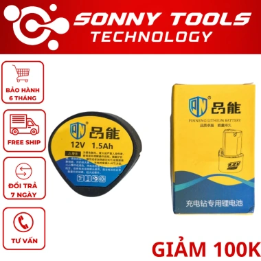 Pin Máy Khoan Cầm Tay 12V Pinneng Dung Lượng Cao - Giá giảm 189.000đ, Sạc Nhanh, Độ Bảo Hành 12 Tháng