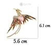 Pin nam Phượng Hoàng Chim Thổ Cẩm Động Vật 5 màu – làm đẹp áo, quà tặng nữ 6