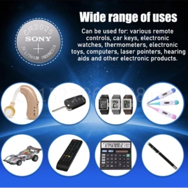Pin nút lithium 3V Sony CR1.220-CR2.032 đa dạng 5 viên 1 thẻ giá ưu đãi 64.777 VND 8