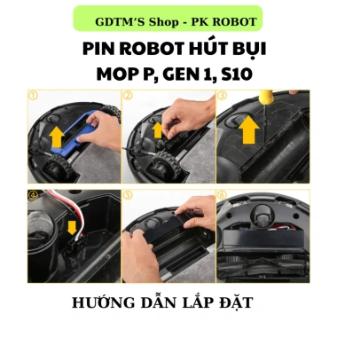 Pin Robot hút bụi Xyaomi MOP P & PRO, MIJIA GEN 1, VACUUM S10 - 336.030₫, giảm 20% 3