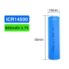 Pin sạc 14.500 AA 3.7V 800mAh ICR4.500 - Dung lượng cao, giá ưu đãi 40.000 VND 8