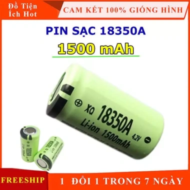 Pin sạc 18.350A 1.500mAh 4.2V cho đèn pin X-Balog BL-350X, quạt USB - Giá 29.000₫ 10 Pin sạc 18.350A 1.500mAh 4.2V cho đèn pin X-Balog BL-350X, quạt USB - Giá 29.000₫ 10