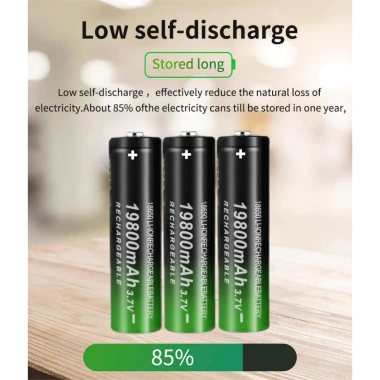 Pin sạc 18.650 19.800mAh 3.7V Li-ion dung lượng cao kèm bộ sạc hàng chính hãng mới seal giảm giá 118.900 VND 7