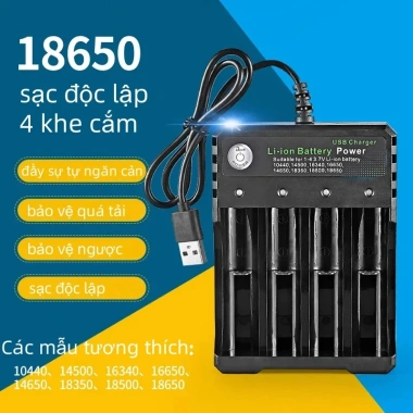 Pin sạc 18.650 19.800mAh 3.7V Li-ion, phù hợp quạt, máy cạo râu, đèn pin – 126k