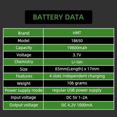 Pin sạc 18.650 19.800mAh 3.7V Li-ion, phù hợp quạt, máy cạo râu, đèn pin – 126k 8 Pin sạc 18.650 19.800mAh 3.7V Li-ion, phù hợp quạt, máy cạo râu, đèn pin – 126k 8