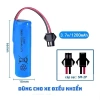 Pin sạc 18.650 3.7V 1.200/2.000mAh đầu SM-2P cho xe điều khiển - 39.000₫