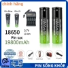 Pin sạc 18.650 3.7V 19.800mAh chính hãng - Dung lượng cao, quạt tích điện, đèn pin siêu sáng, đầu lồi/băng - 145.000₫