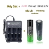 Pin sạc 18.650 3.7V 19.800mAh chính hãng - Dung lượng cao, quạt tích điện, đèn pin siêu sáng, đầu lồi/băng - 145.000₫ 3