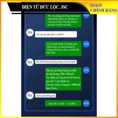 Pin sạc 18.650 3.7V 9.250mWh Doublepow công suất cao - Hàng xuất khẩu giá 43.000₫ 8