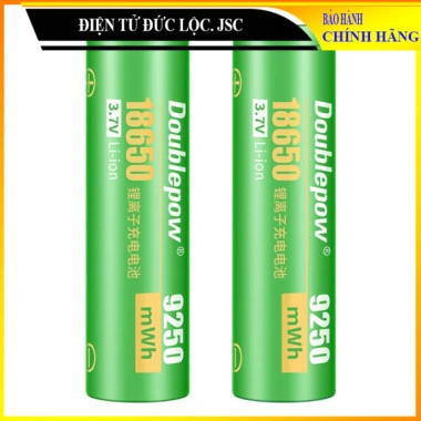 Pin sạc 18.650 3.7V 9.250mWh Doublepow công suất cao - Hàng xuất khẩu giá 43.000₫ 9