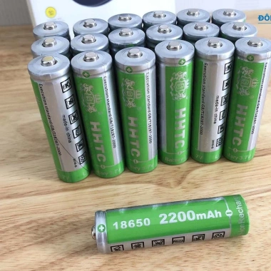 Pin sạc 18.650 4.2V 2.200-4.400mAh Lithium‑ion 6.000mAh siêu tốt - Đèn pin quạt mimi