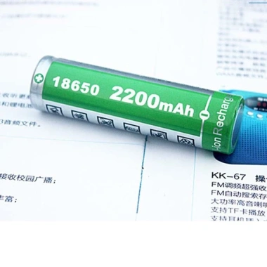 Pin sạc 18.650 4.2V 2.200-4.400mAh Lithium‑ion 6.000mAh siêu tốt - Đèn pin quạt mimi