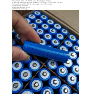 Pin Sạc 18.650 5.000mAh 3.7V Box sạc, laptop, đèn pin, mic, đèn laser - Giá 29.000đ