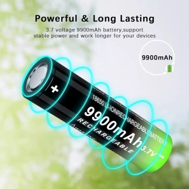 Pin Sạc 18.650 AA 9.900mAh 3.7V Li-ion 4 Khe cho quạt điện, đèn pin - Giá 104.400đ