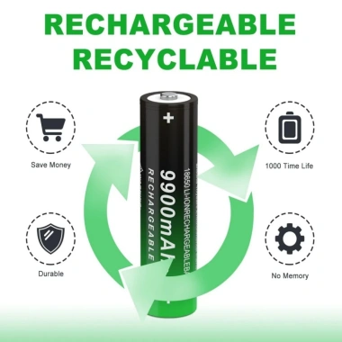 Pin Sạc 18.650 AA 9.900mAh 3.7V Li-ion 4 Khe cho quạt điện, đèn pin - Giá 104.400đ