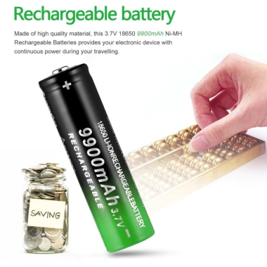 Pin Sạc 18.650 AA 9.900mAh 3.7V Li-ion 4 Khe cho quạt điện, đèn pin - Giá 104.400đ