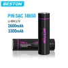 Pin Sạc 18.650 Beston 3.300mAh Dung Lượng Thực - Đầu Nhọn & Đầu Bằng, Xe Điện, Máy Khoan, Nguồn Dự Phòng, Giá 49.000₫