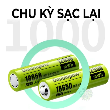Pin sạc 18.650 Doublepow 3.7V 12.950mWh - cho quạt tích điện, đồ chơi, đèn pin, 99.000₫ 3 Pin sạc 18.650 Doublepow 3.7V 12.950mWh - cho quạt tích điện, đồ chơi, đèn pin, 99.000₫ 3