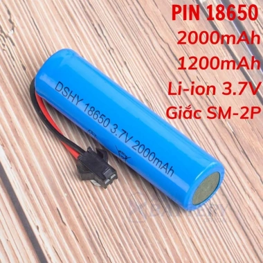 Pin sạc 18.650 Giắc SM-2P 3.000mAh/2.000mAh dung lượng cao cho ô tô điều khiển - 34.000đ 3