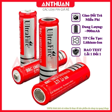 Pin sạc 18.650 UltraFire 3.7-4.2V - Dùng cho quạt cầm tay, đèn pin siêu sáng, sạc dự phòng, chỉ 20.000đ