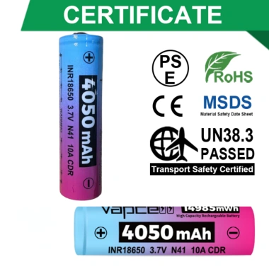 Pin sạc 18.650 Vapcell N41 4.050mAh - Dung lượng lớn, cho đèn pin siêu sáng, chỉ 150.000₫ 3 Pin sạc 18.650 Vapcell N41 4.050mAh - Dung lượng lớn, cho đèn pin siêu sáng, chỉ 150.000₫ 3