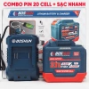 Pin sạc 20cell BOSHUN Type-C nhanh 2A, chân pin, vỏ ABS chống va đập - 453.000đ 2