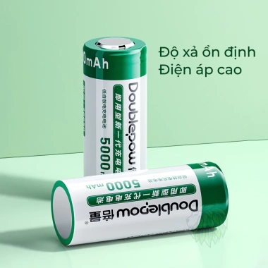 Pin Sạc 26.650 Doublepow 5.000mAh Thay Thế 2S/3S/4S Dùng Cho Đèn Pin Siêu Sáng Giá 89.000đ