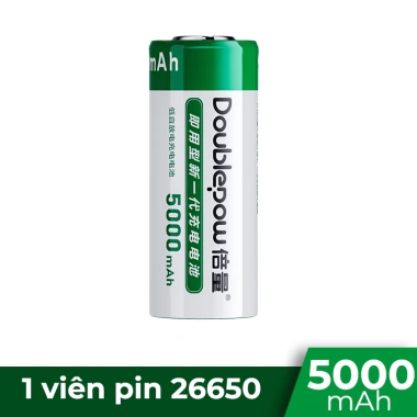 Pin Sạc 26.650 Doublepow 5.000mAh Thay Thế 2S/3S/4S Dùng Cho Đèn Pin Siêu Sáng Giá 89.000đ
