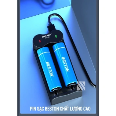 Pin sạc 3.7V Beston 18.650 dung lượng cao, phù hợp đèn pin, thiết bị điện tử, quạt cầm tay - bảo hành - 49.000 VND