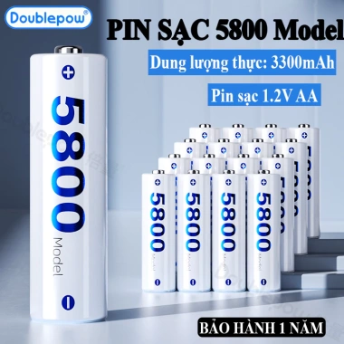 Pin Sạc AA 1.2V Doublepow 5.800/2.800 – Dùng cho Micro, Máy Ảnh, Đồ Gia Dụng 58.000 VND