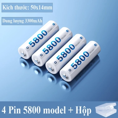 Pin Sạc AA 1.2V Doublepow 5.800/2.800 – Dùng cho Micro, Máy Ảnh, Đồ Gia Dụng 58.000 VND