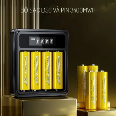Pin sạc AA 1.5V 3.400mWh kèm bộ sạc, giá chỉ 240.000 VND, giảm giá mạnh