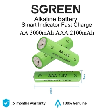 Pin sạc AA 3.000mAh - AAA 2.100mAh - Chất lượng cao, dùng cho đèn pin, thiết bị điện tử, giảm giá 21%