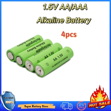 Pin sạc AA 3.000mAh - AAA 2.100mAh - Chất lượng cao, dùng cho đèn pin, thiết bị điện tử, giảm giá 21%