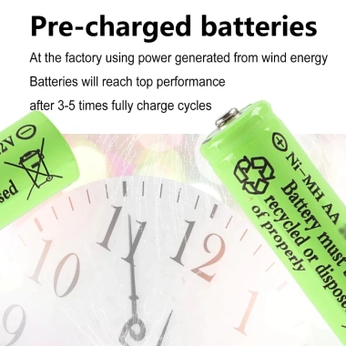 Pin sạc AA 3.000mAh và AAA 1.800mAh Ni-MH 1.2V 4 viên - Bộ sạc chính hãng, giá 73.000đ 7