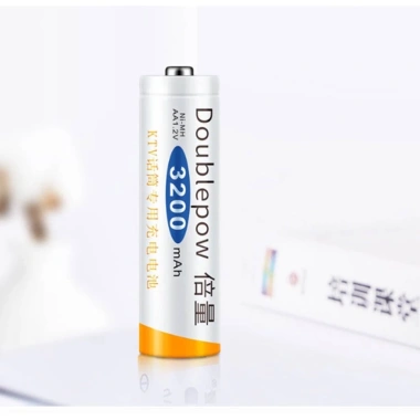 Pin Sạc AA 3.300mAh Doublepow 04 chiếc - Dùng cho Micro Karaoke, máy ảnh, đồ chơi, đồng hồ, 144k